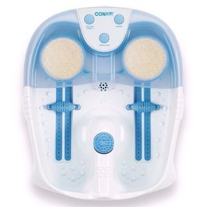 CONAIR Hydrotherapy Waterfall Foot Spa Heat Bubbles LED LIGHTS Pedicure Massage